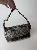 Coach Signature Mini Zip Shoulder Bag - Brown