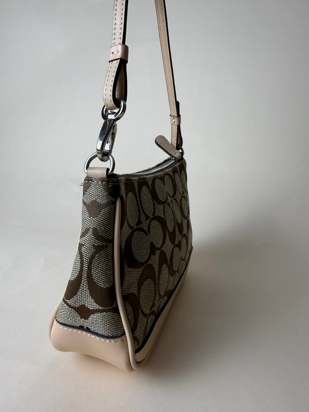 Coach Demi Pochette Mini Signature - Brown/Beige