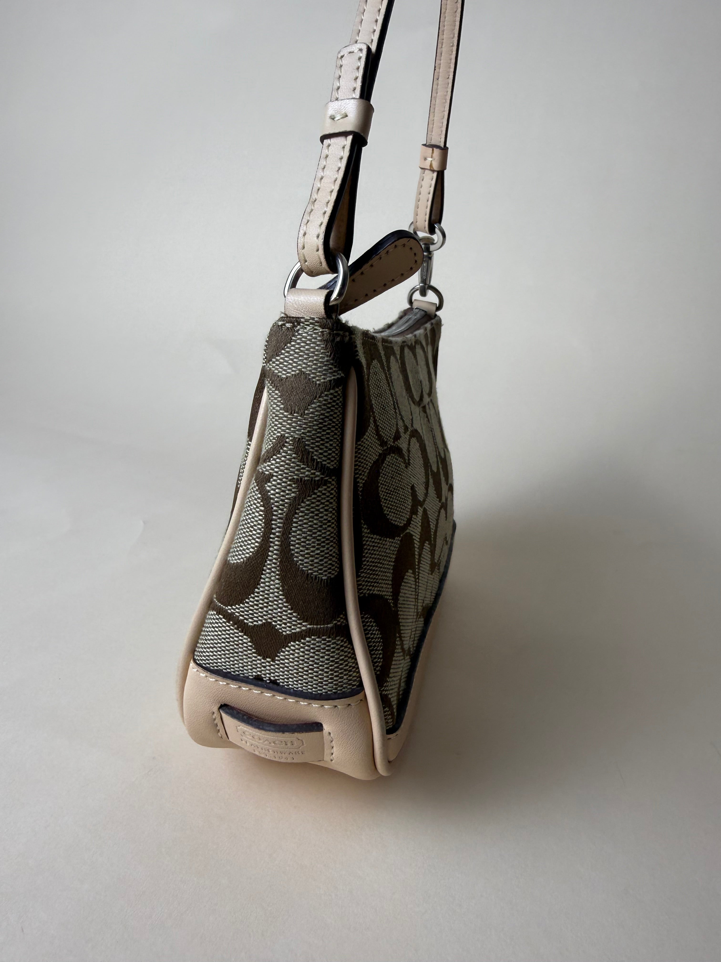 Coach Demi Pochette Mini Signature - Brown/Beige