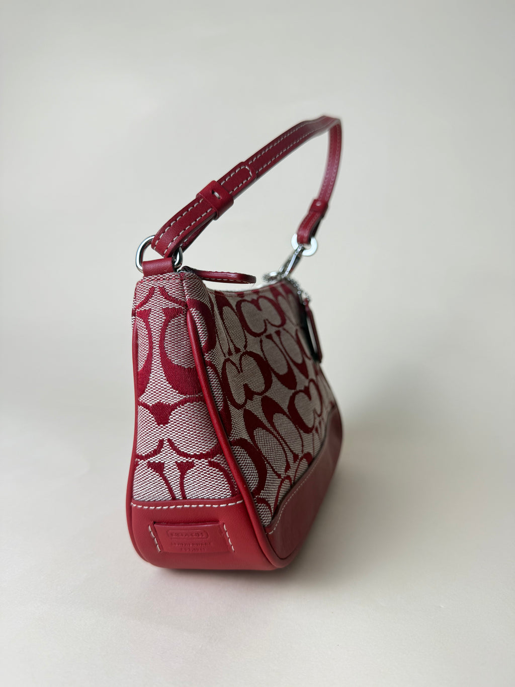 Coach Demi Pochette Mini Signature - Red