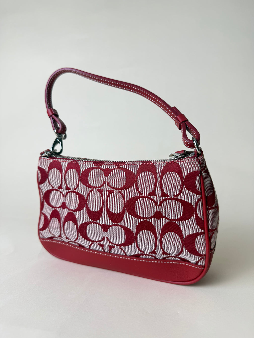 Coach Demi Pochette Mini Signature - Red