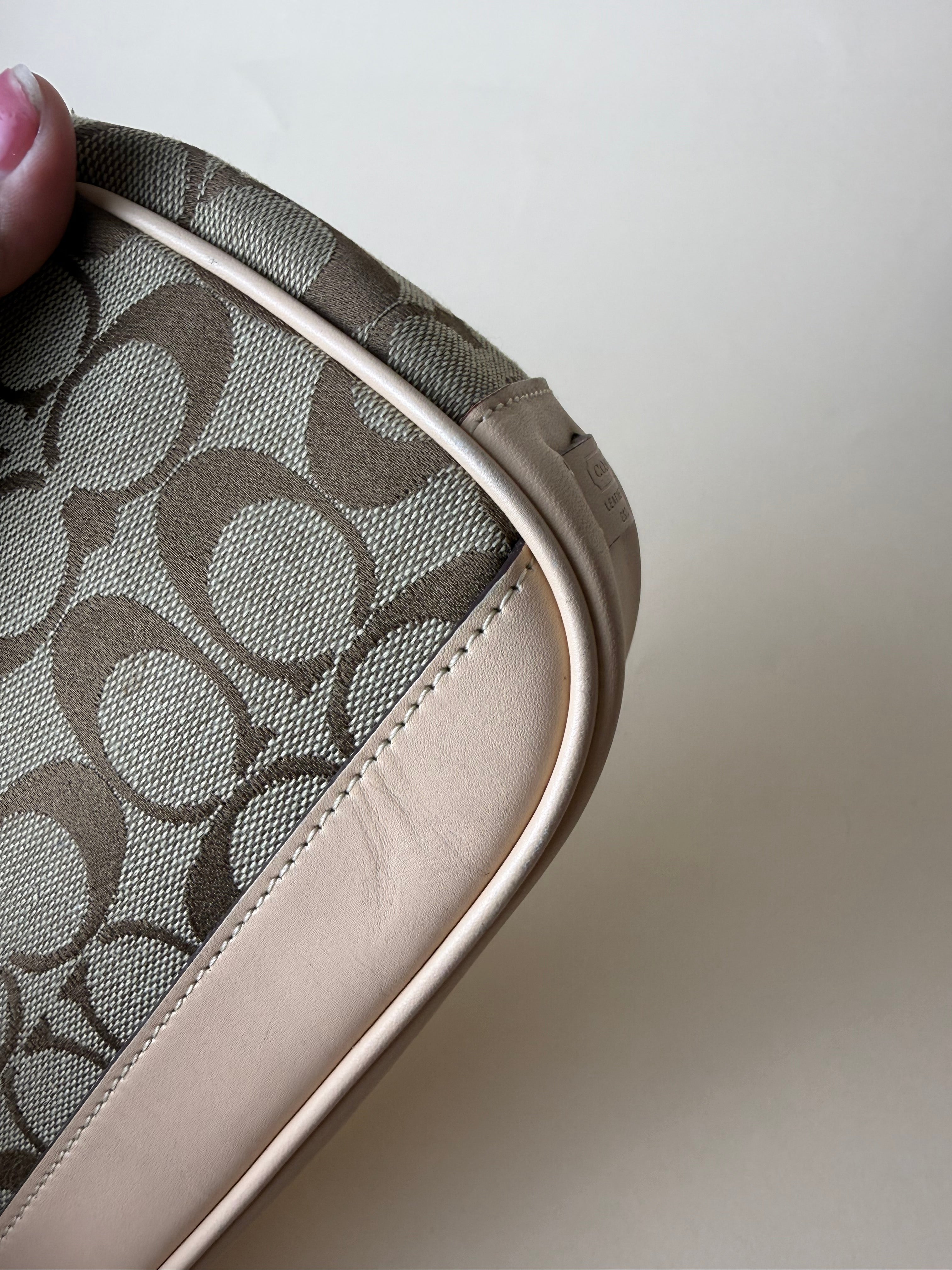 Coach Demi Pochette Mini Signature - Brown/Beige