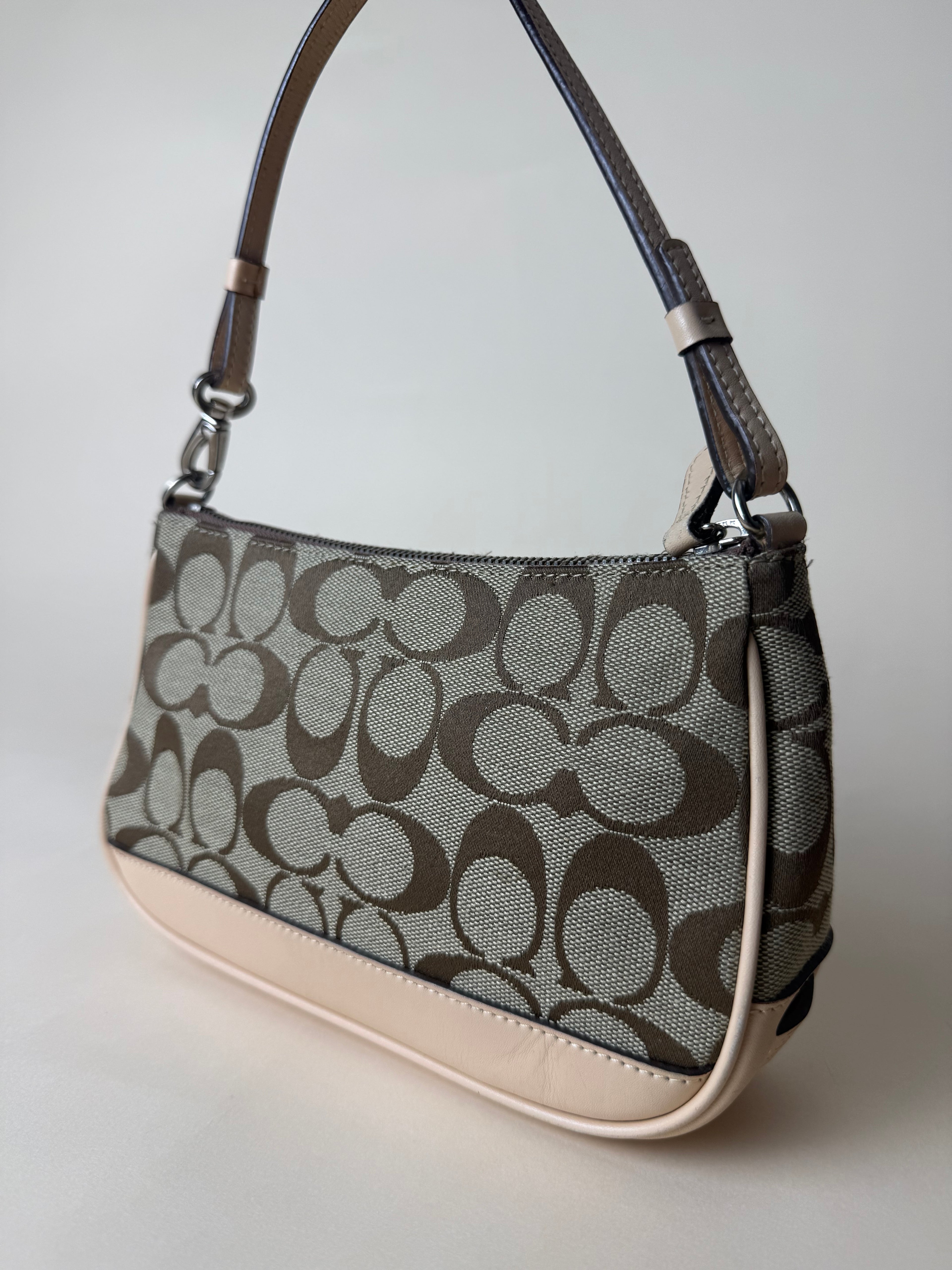 Coach Demi Pochette Mini Signature - Brown/Beige