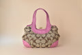 Coach Ergo Signature Pleated Kisslock Tote – Khaki Pink