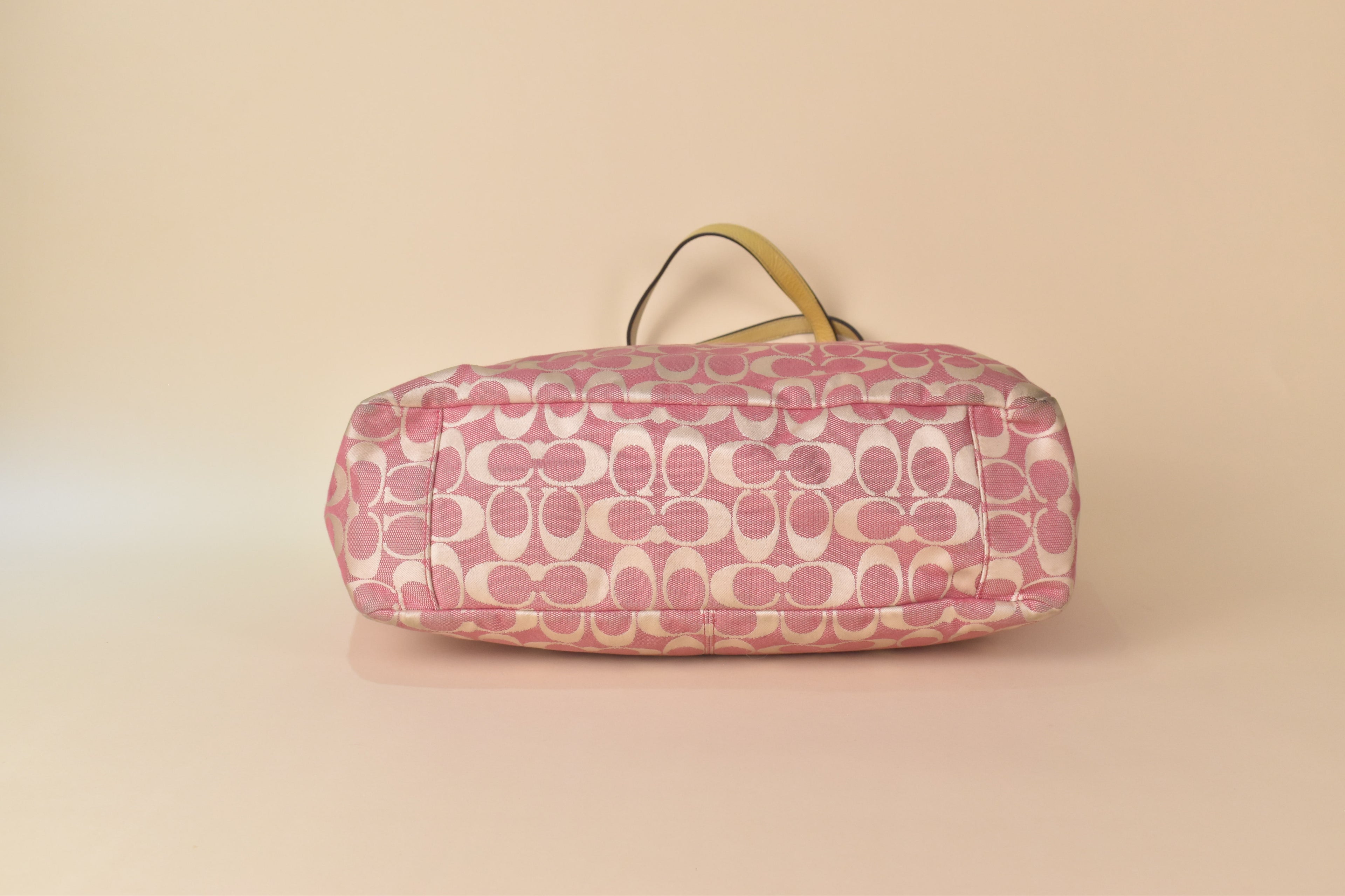 Coach Signature Multifunction Tote – Pink/Yellow