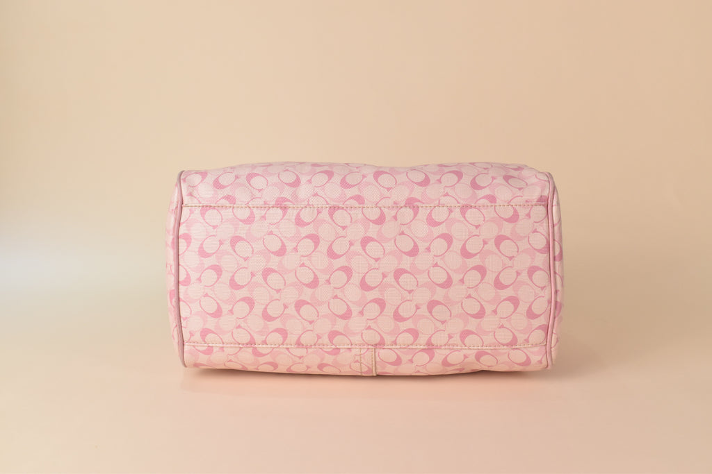 Coach Poppy Op Art Glam Satchel – Pink