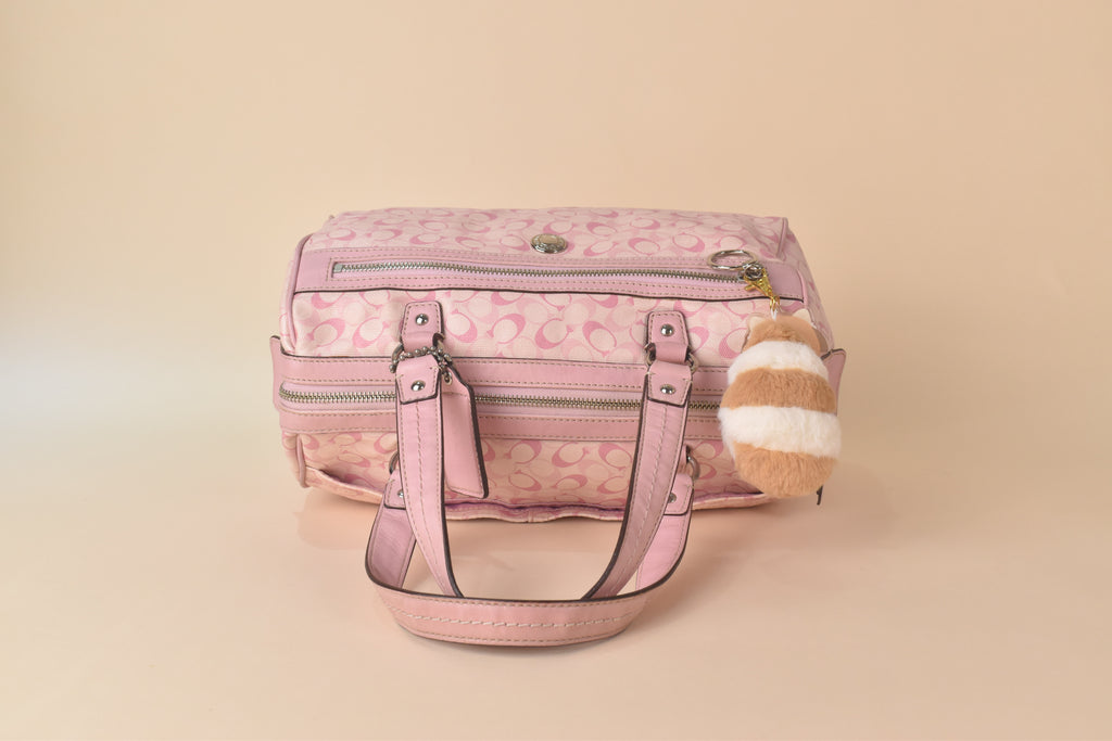 Coach Poppy Op Art Glam Satchel – Pink