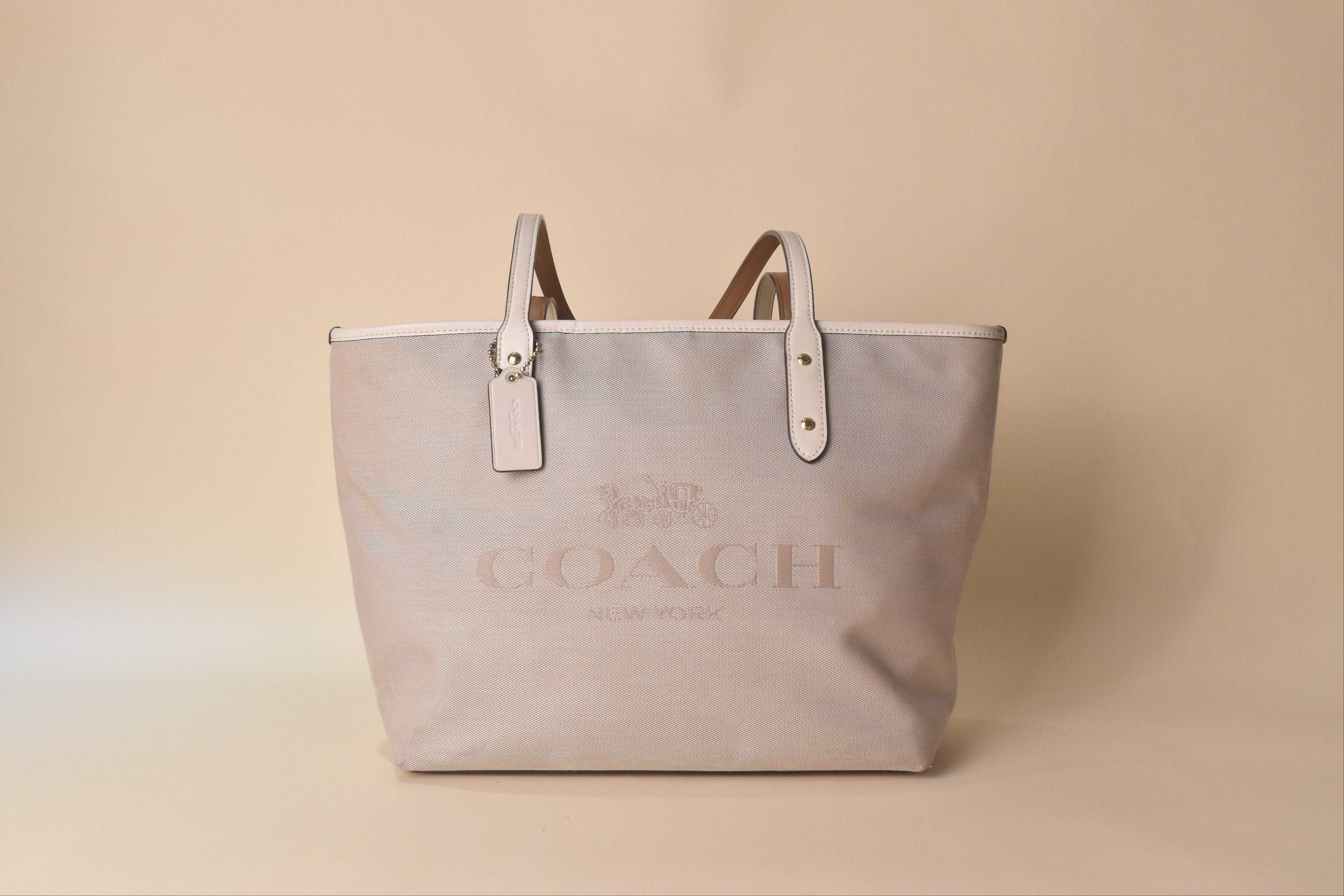 Coach City Tote – Chalk/Light Khaki