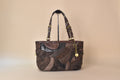 Coach Signature Turnlock Patchwork Tote – Choco Brown