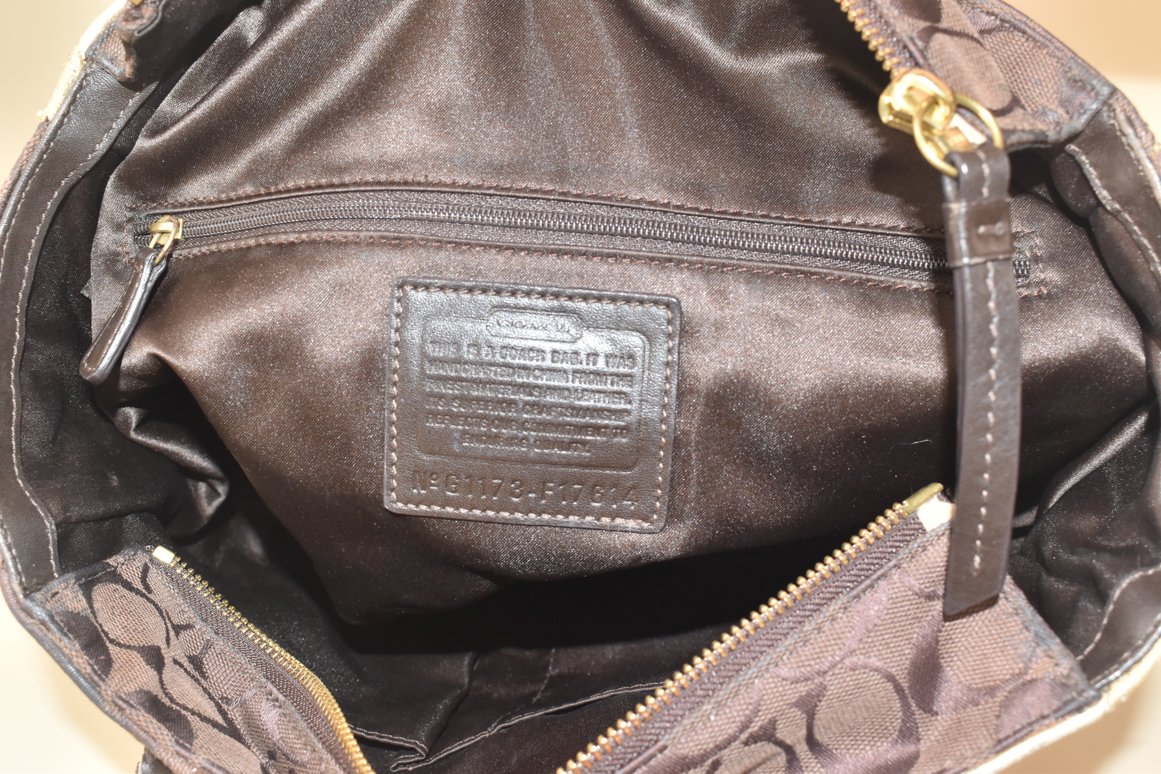 Coach Signature Patchwork Tote – Brown/Gold/Multi