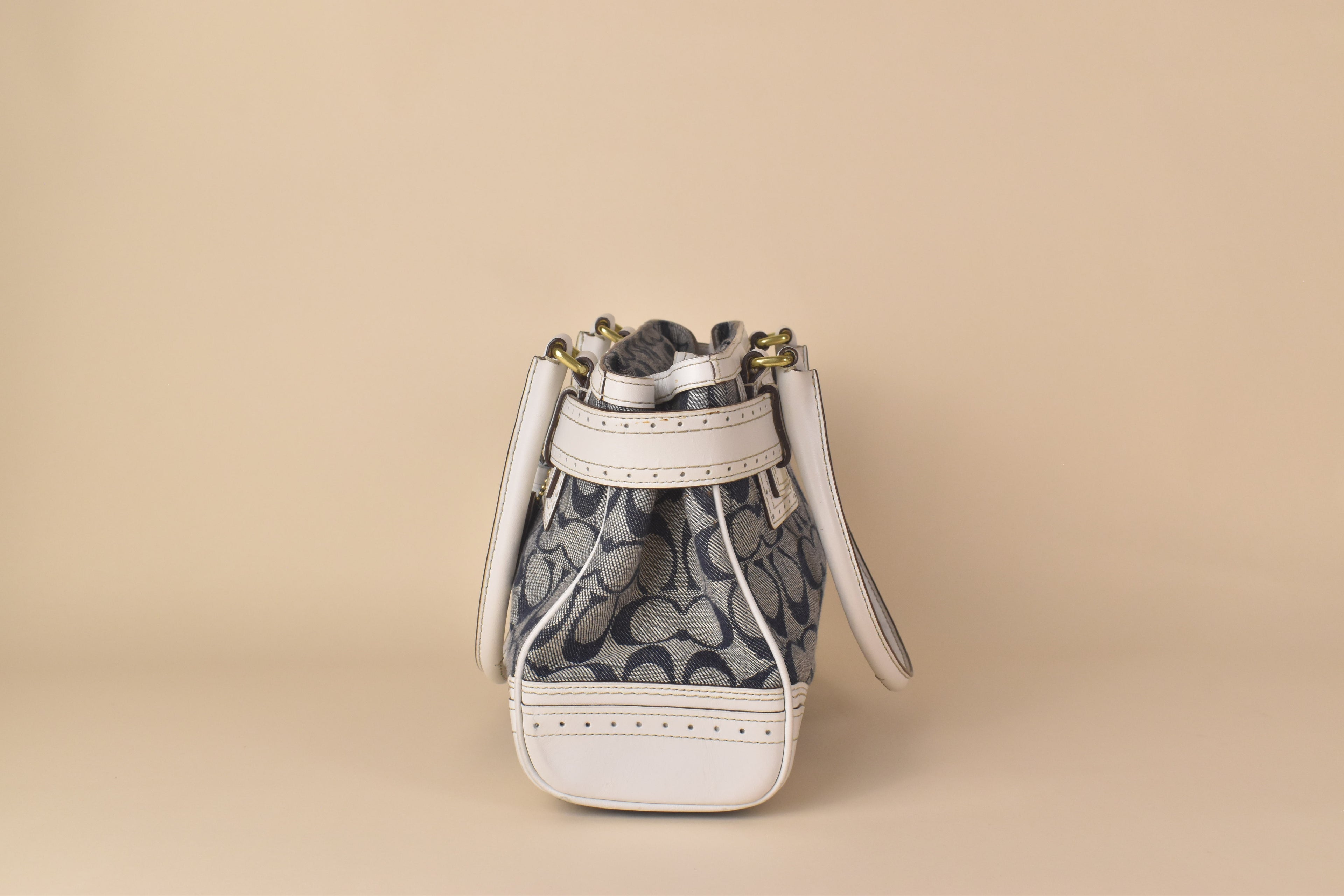 Coach Signature Hampton Carryall – Blue/White