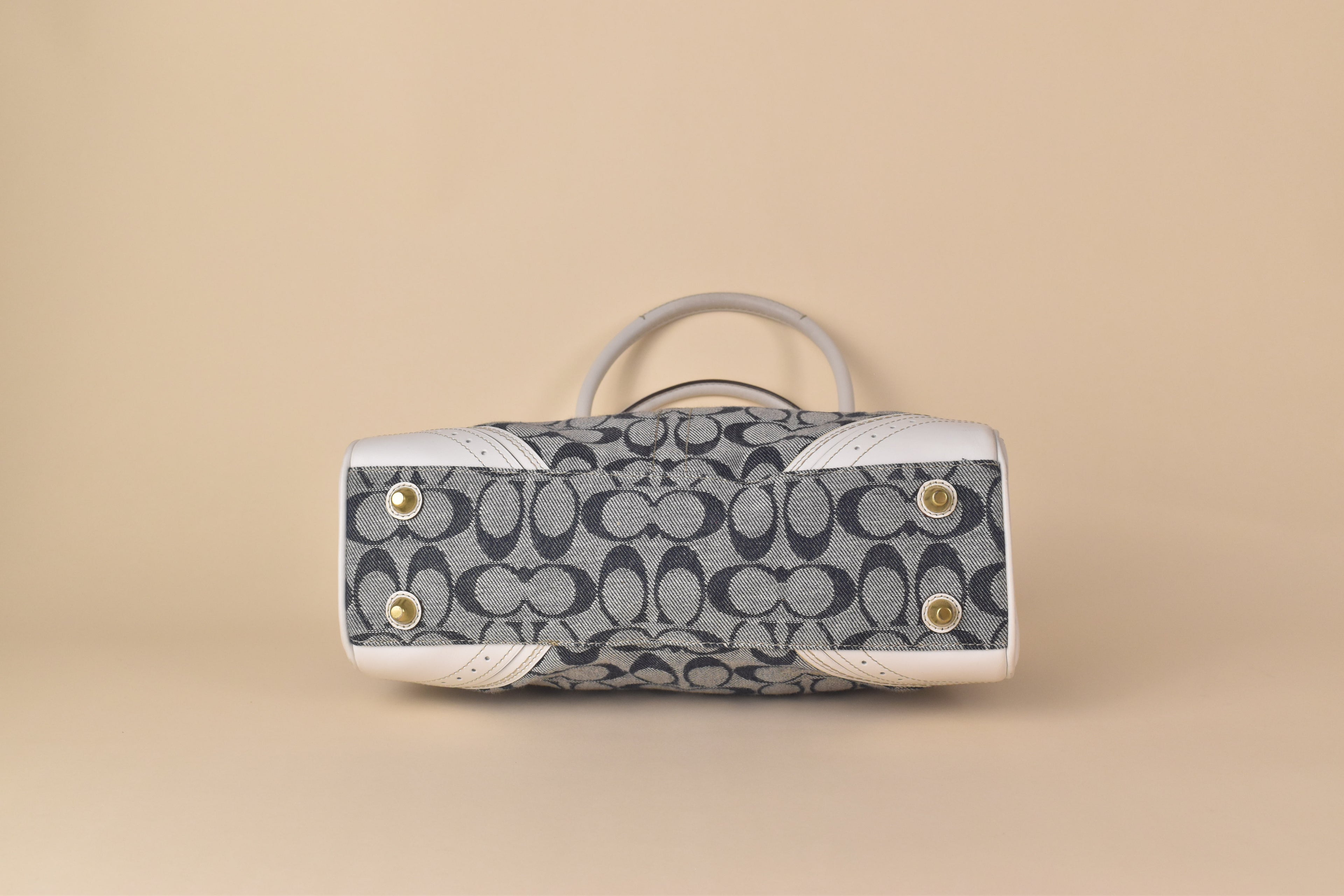 Coach Signature Hampton Carryall – Blue/White