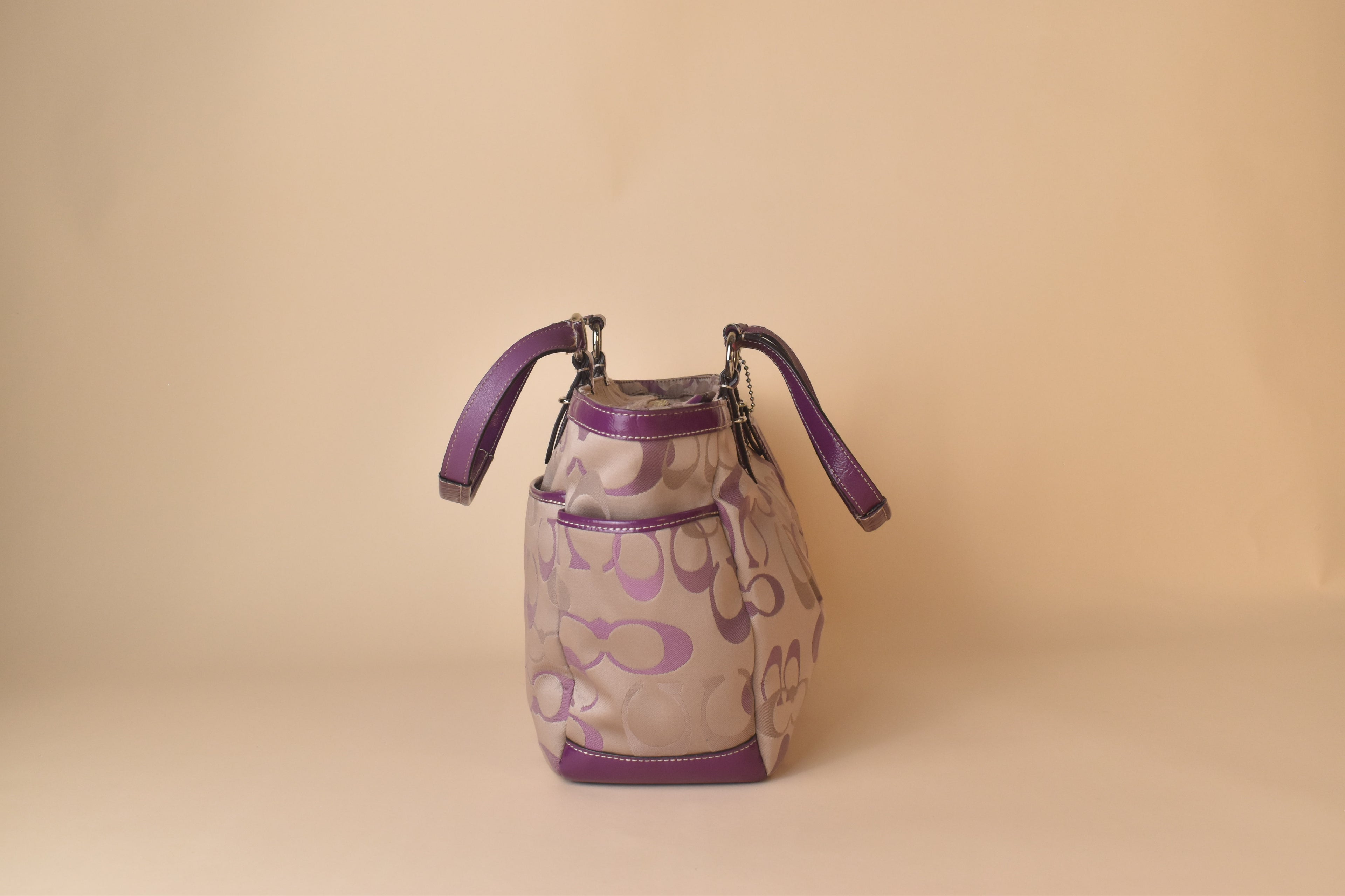 Coach Op Art Glam Optic Tote – Lilac/Purple