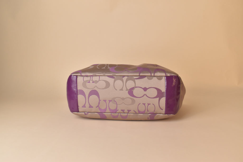 Coach Op Art Glam Optic Tote – Lilac/Purple