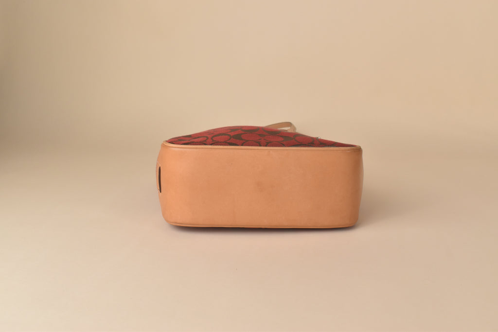 Coach Signature Tote – Rust Red