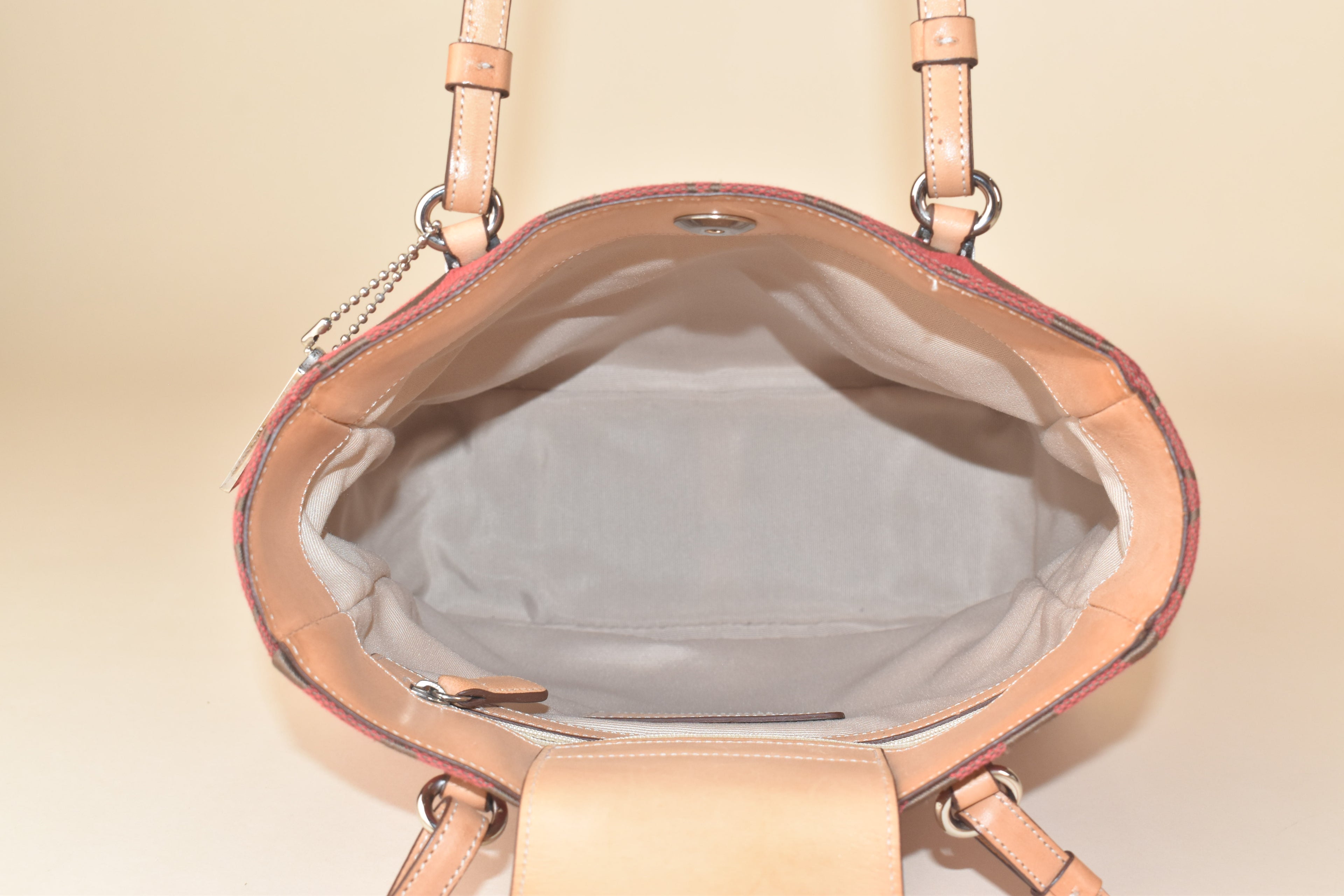 Coach Signature Tote – Rust Red