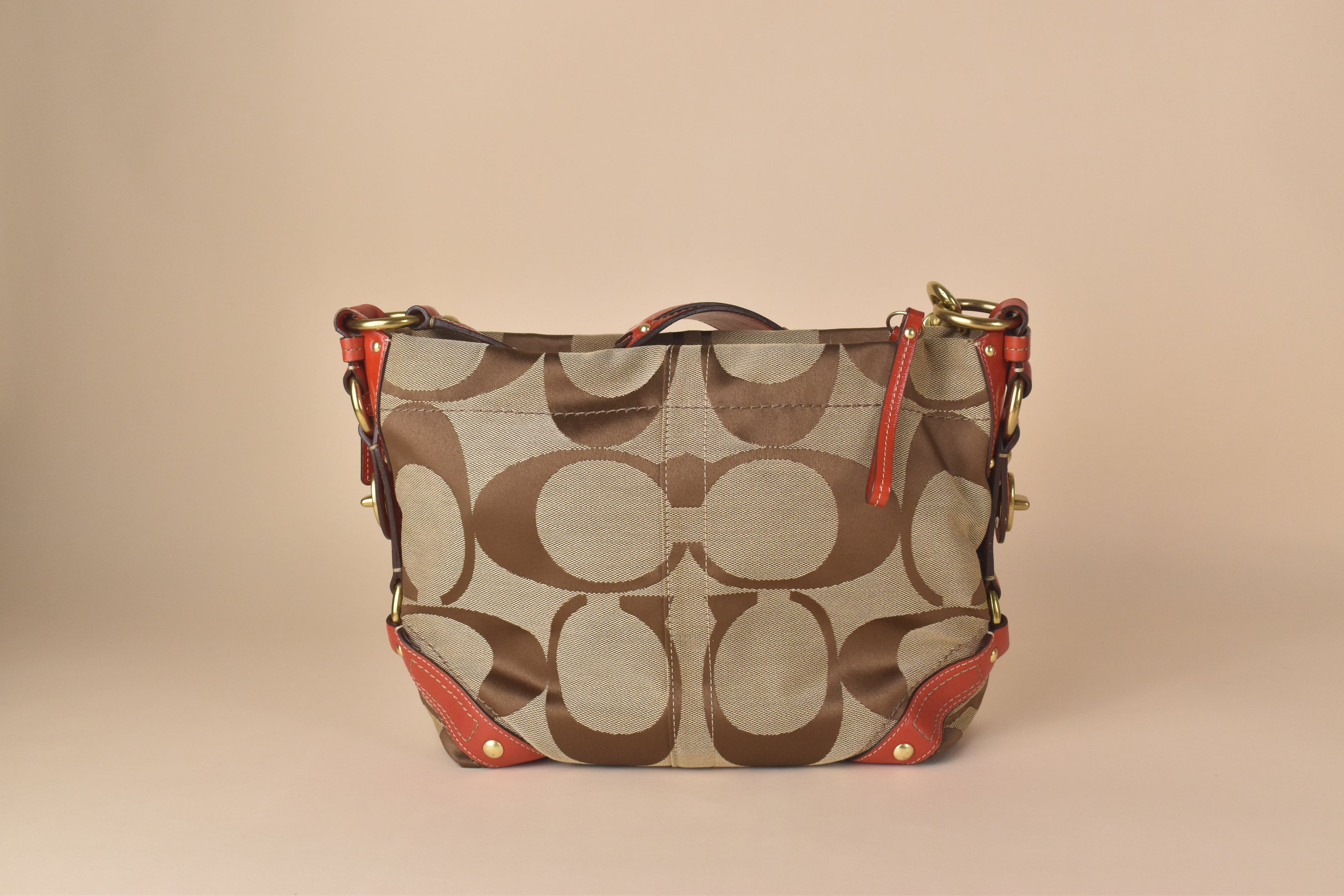 Coach Signature Carly Large Hobo – Red