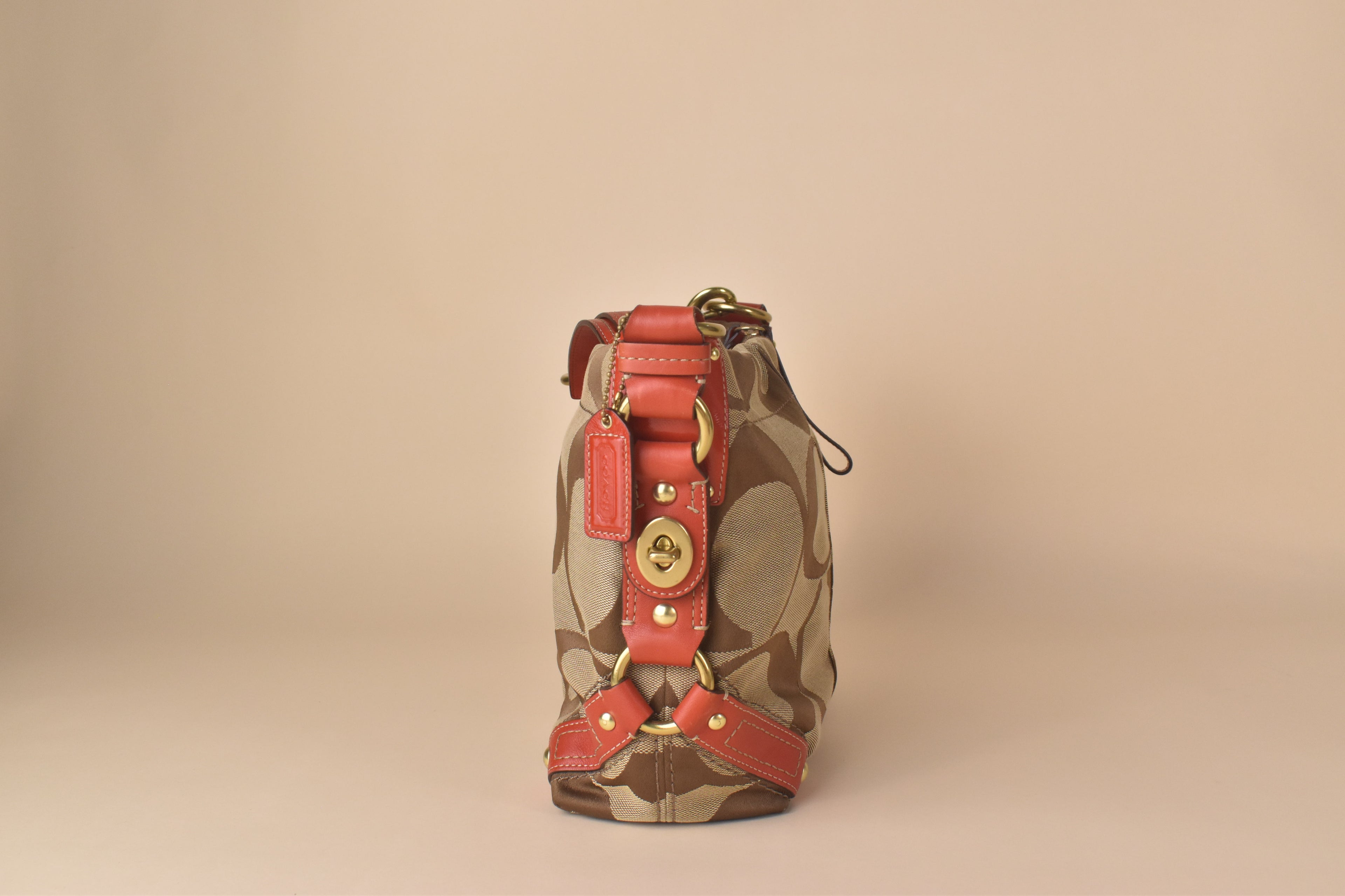 Coach Signature Carly Large Hobo – Red