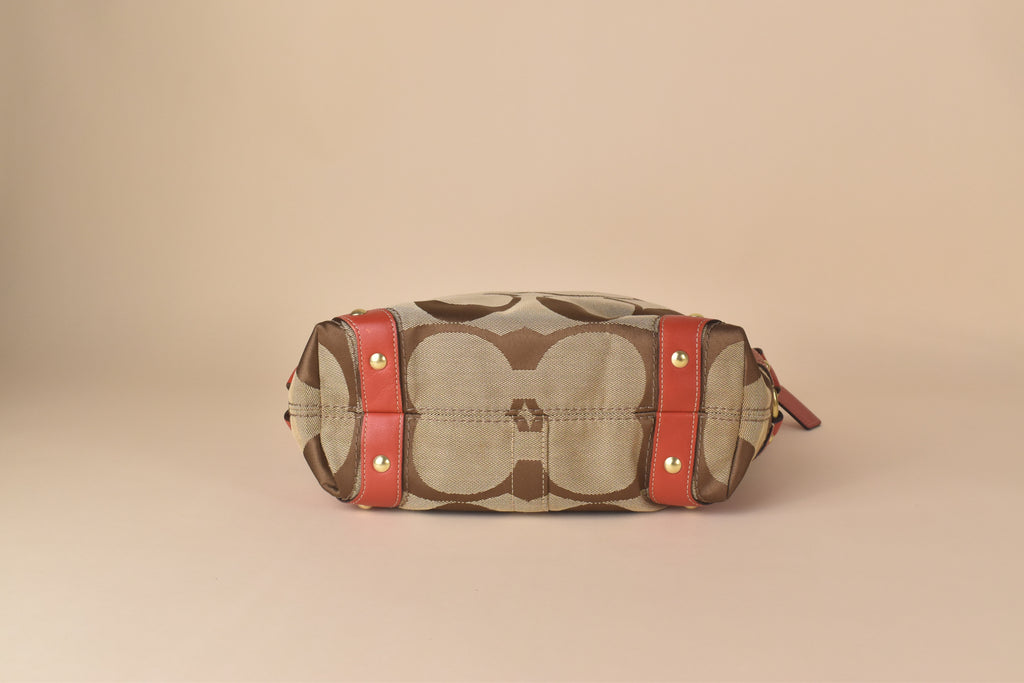Coach Signature Carly Large Hobo – Red