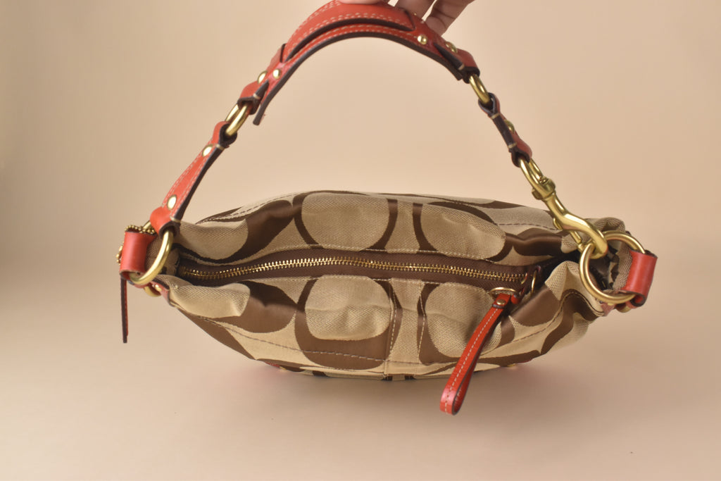 Coach Signature Carly Large Hobo – Red