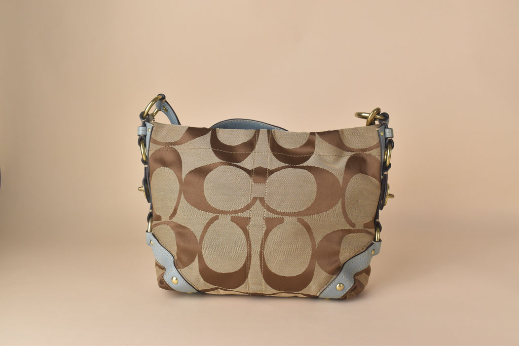 Coach Signature Carly Large Hobo – Blue