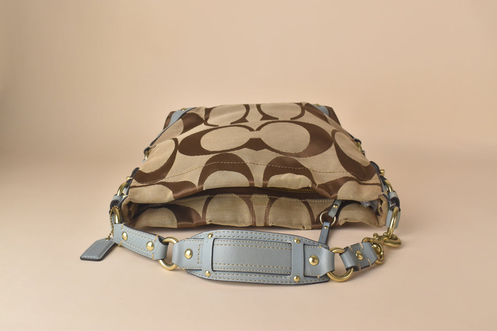 Coach Signature Carly Large Hobo – Blue