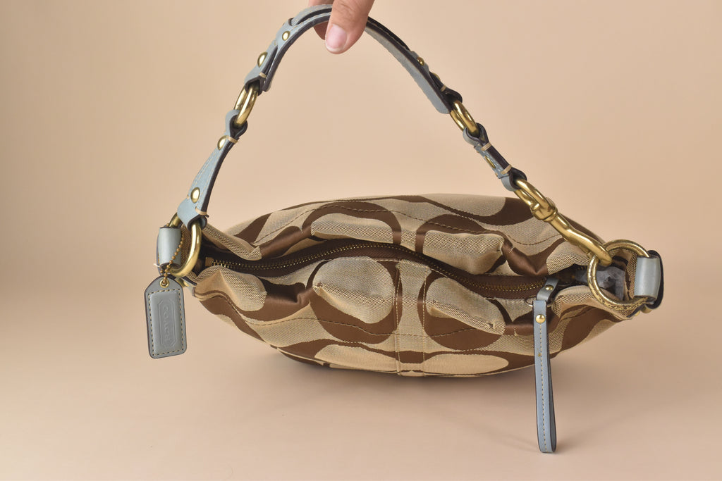 Coach Signature Carly Large Hobo – Blue