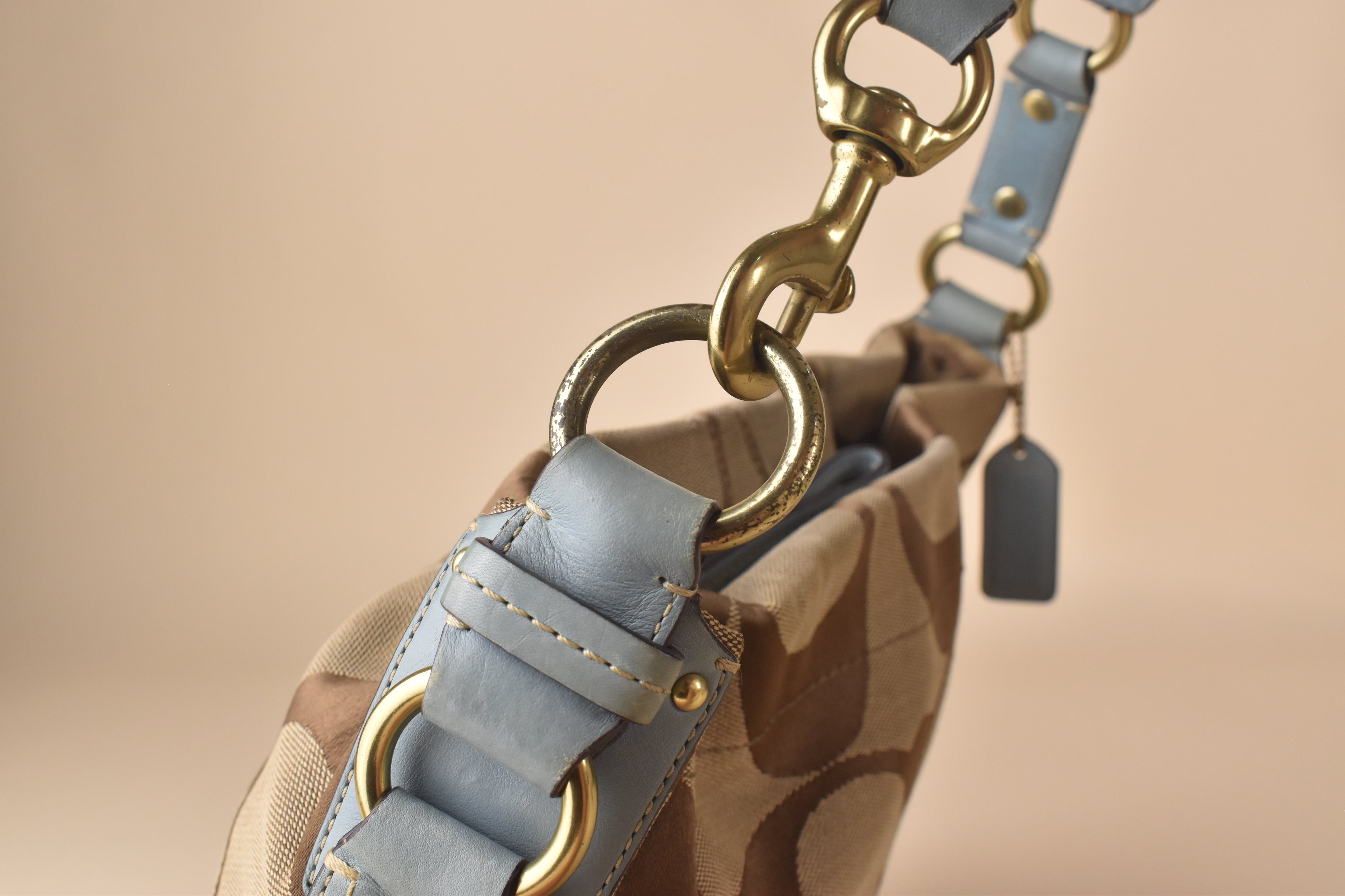 Coach Signature Carly Large Hobo – Blue