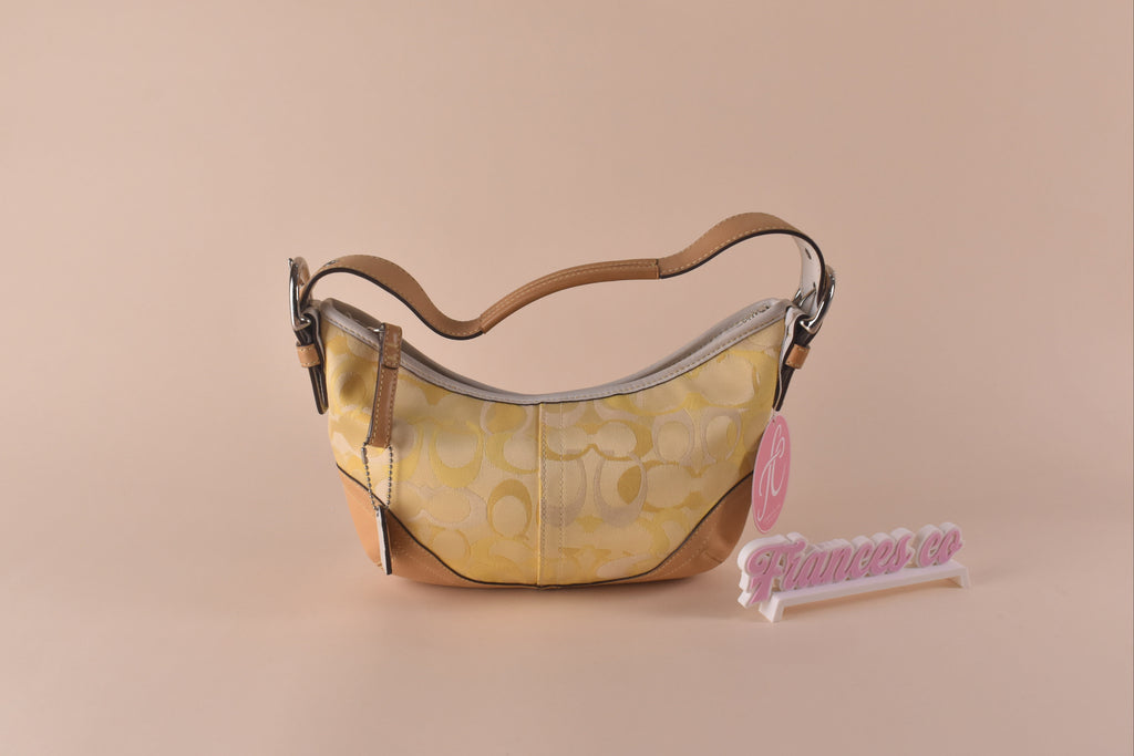 Coach Optic Signature Hobo - Lemon Yellow