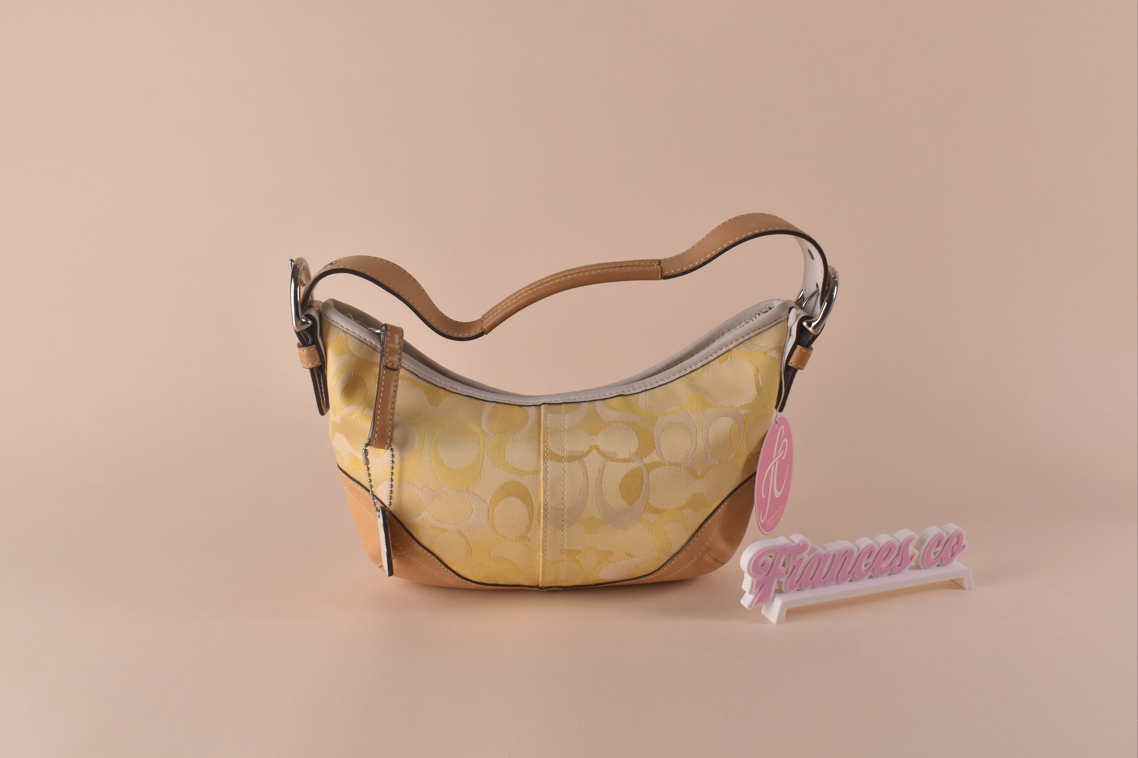 Coach Optic Signature Hobo - Lemon Yellow