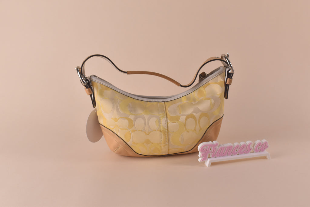 Coach Optic Signature Hobo - Lemon Yellow