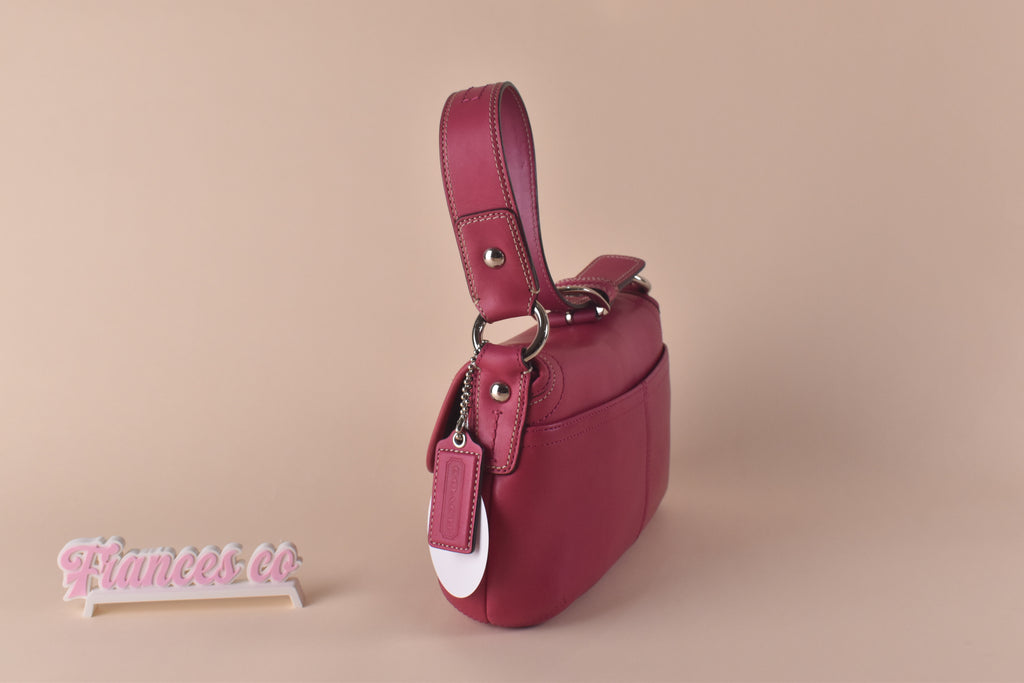 Coach Soho Leather Flap Shoulder Bag - Raspberry Pink