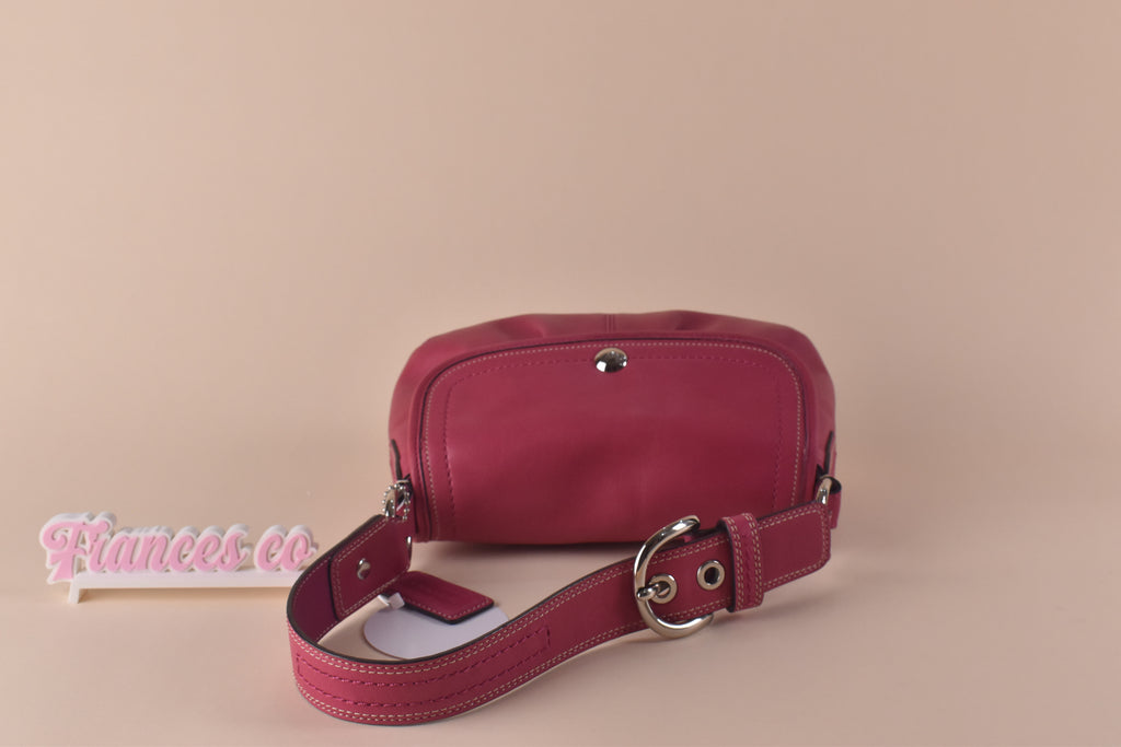 Coach Soho Leather Flap Shoulder Bag - Raspberry Pink