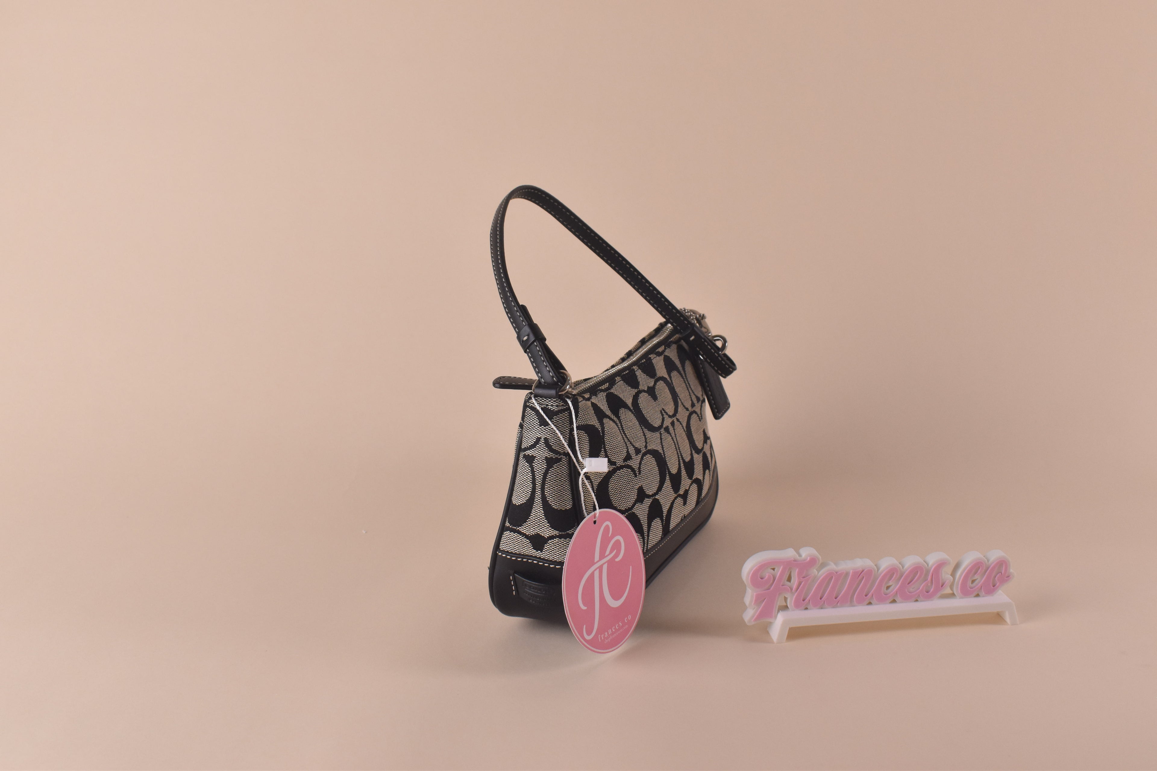 Coach Signature Demi Pochette - Black/Gray
