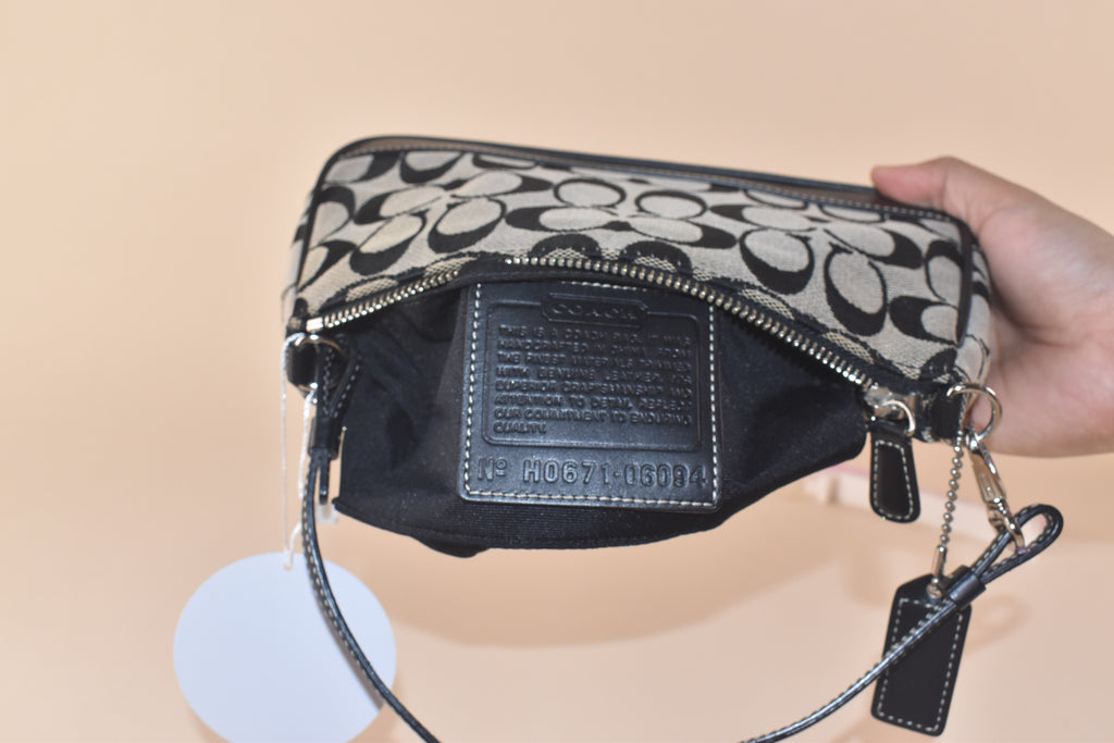 Coach Signature Demi Pochette - Black/Gray