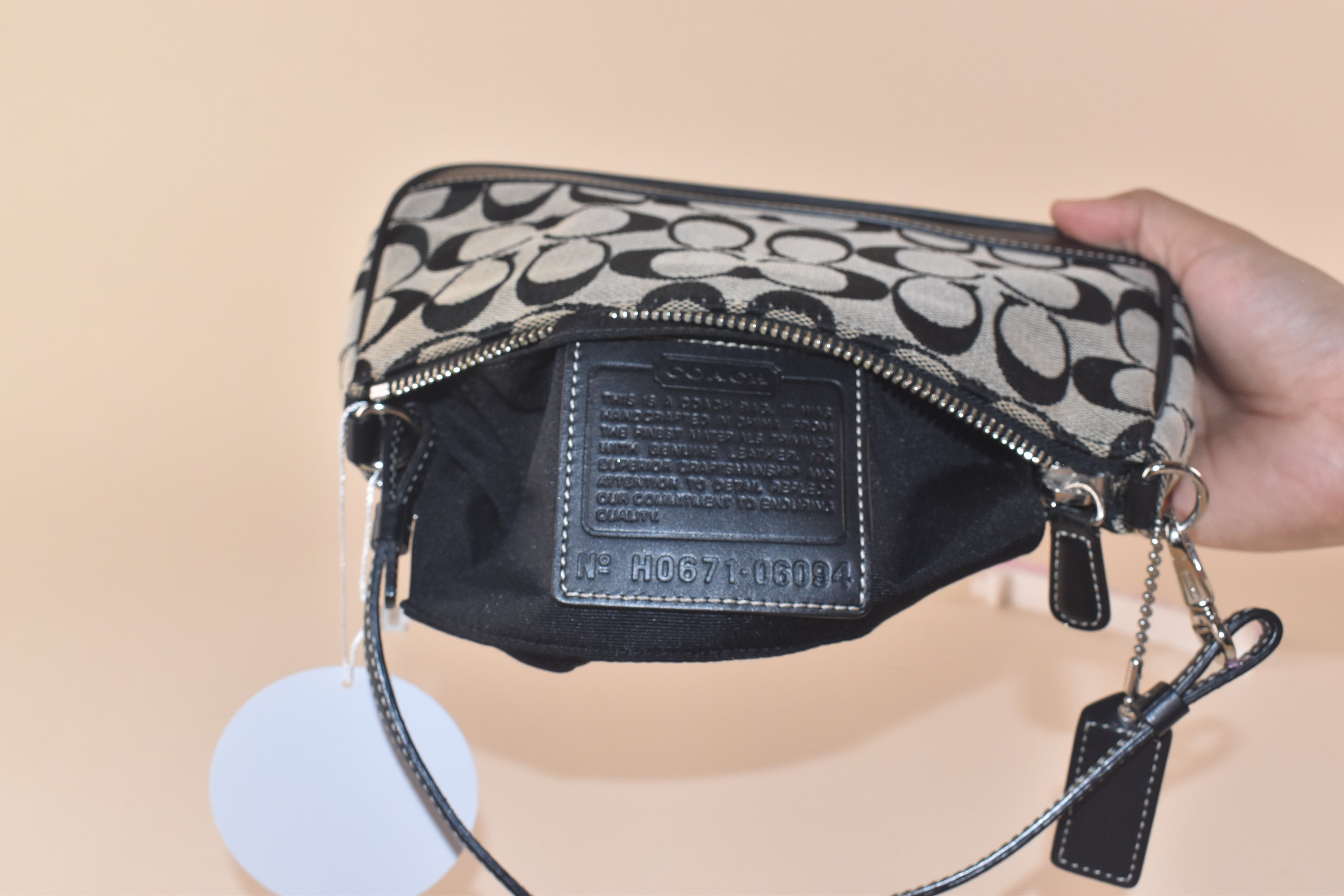 Coach Signature Demi Pochette - Black/Gray