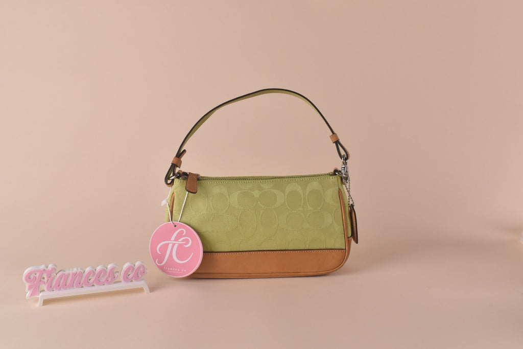 Coach Signature Demi Pochette - Lime Green