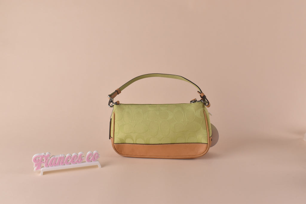 Coach Signature Demi Pochette - Lime Green