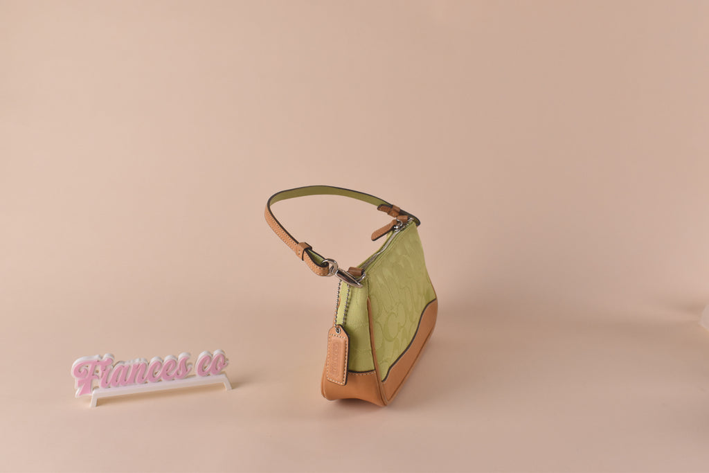 Coach Signature Demi Pochette - Lime Green