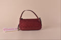 Coach Signature Jacquard Shoulder Bag - Red on Red