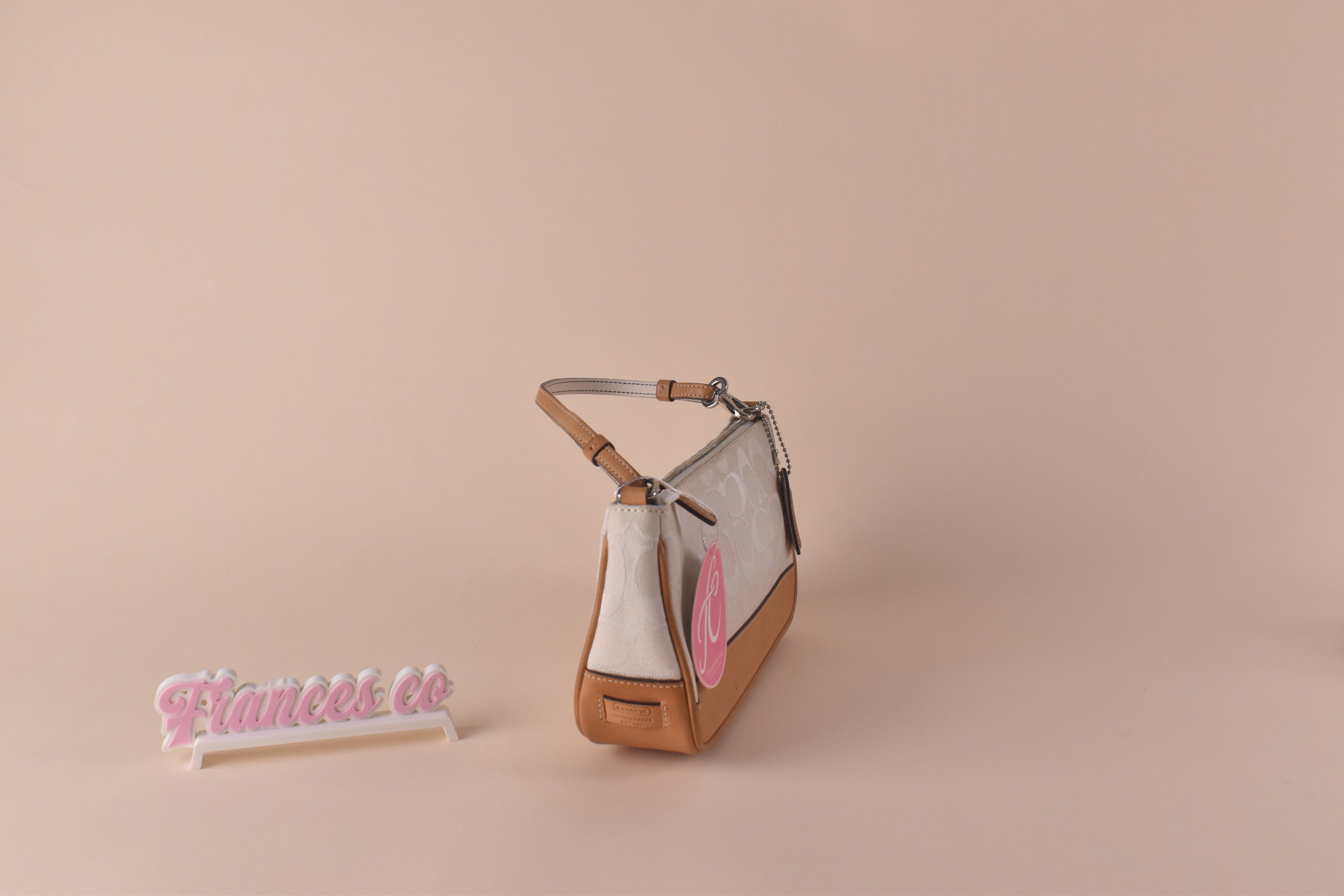 Coach Signature Jacquard Shoulder Bag - Chalk