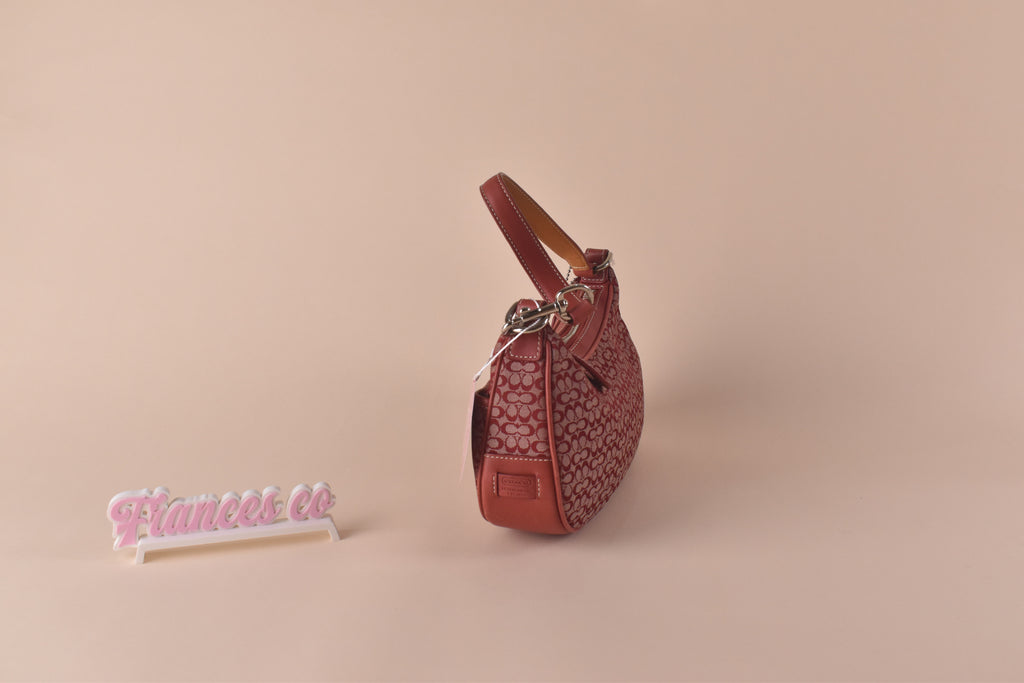 Coach Mini Signature Shoulder Bag - Red