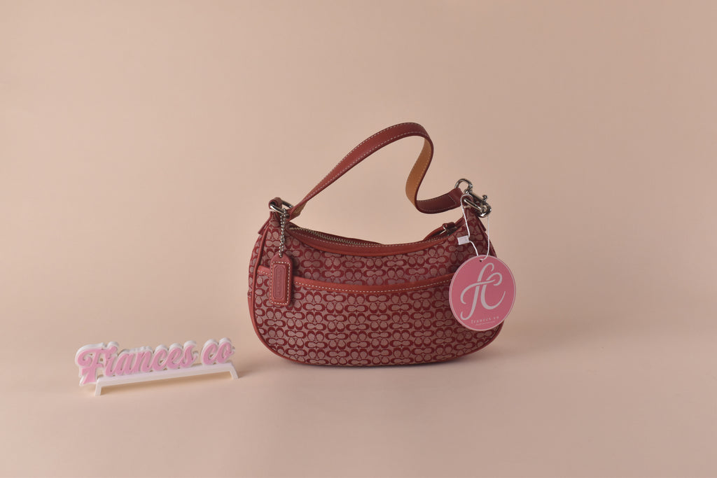 Coach Mini Signature Shoulder Bag - Red