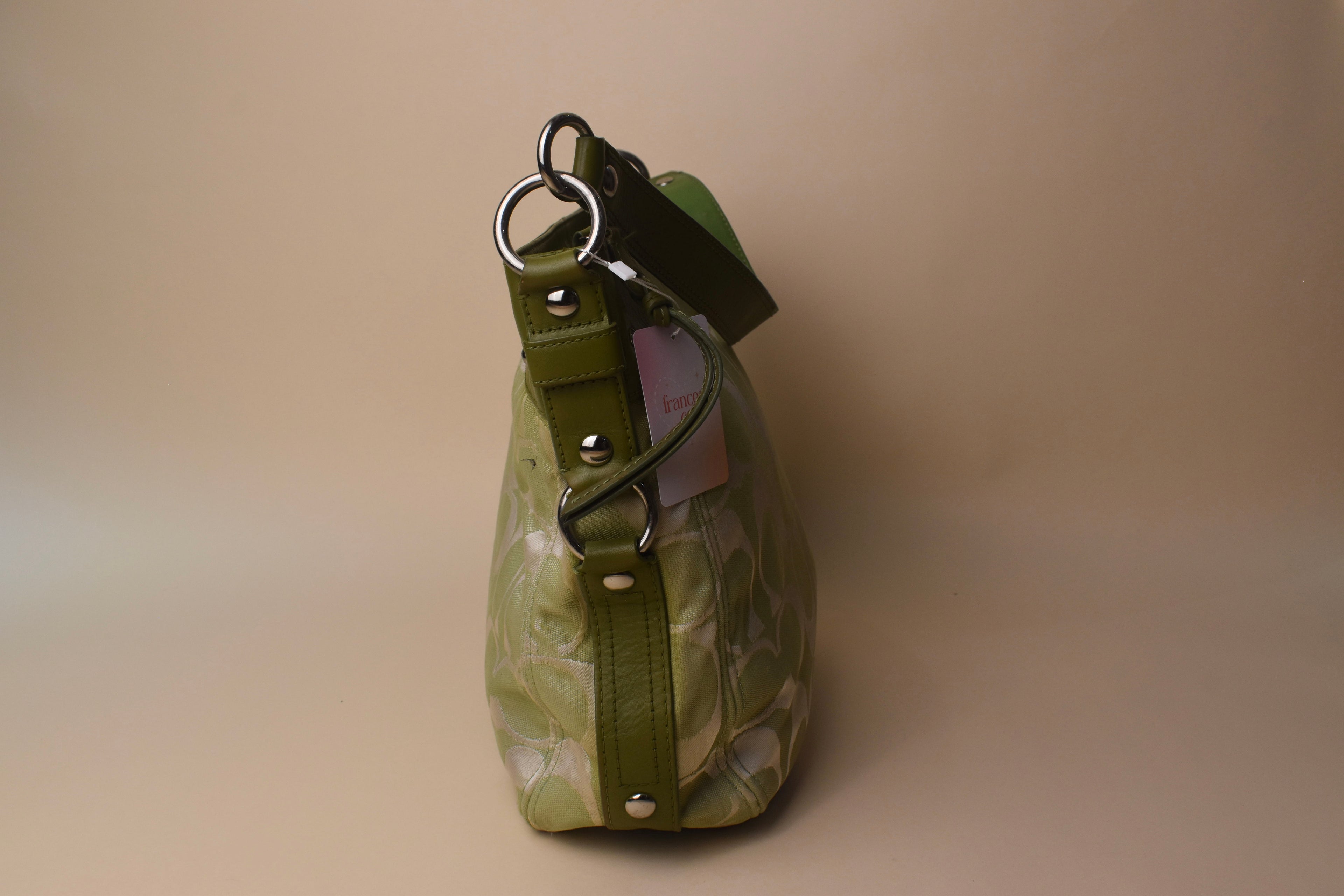 Coach Large Zoe Signature Hobo Bag – Pistachio Green