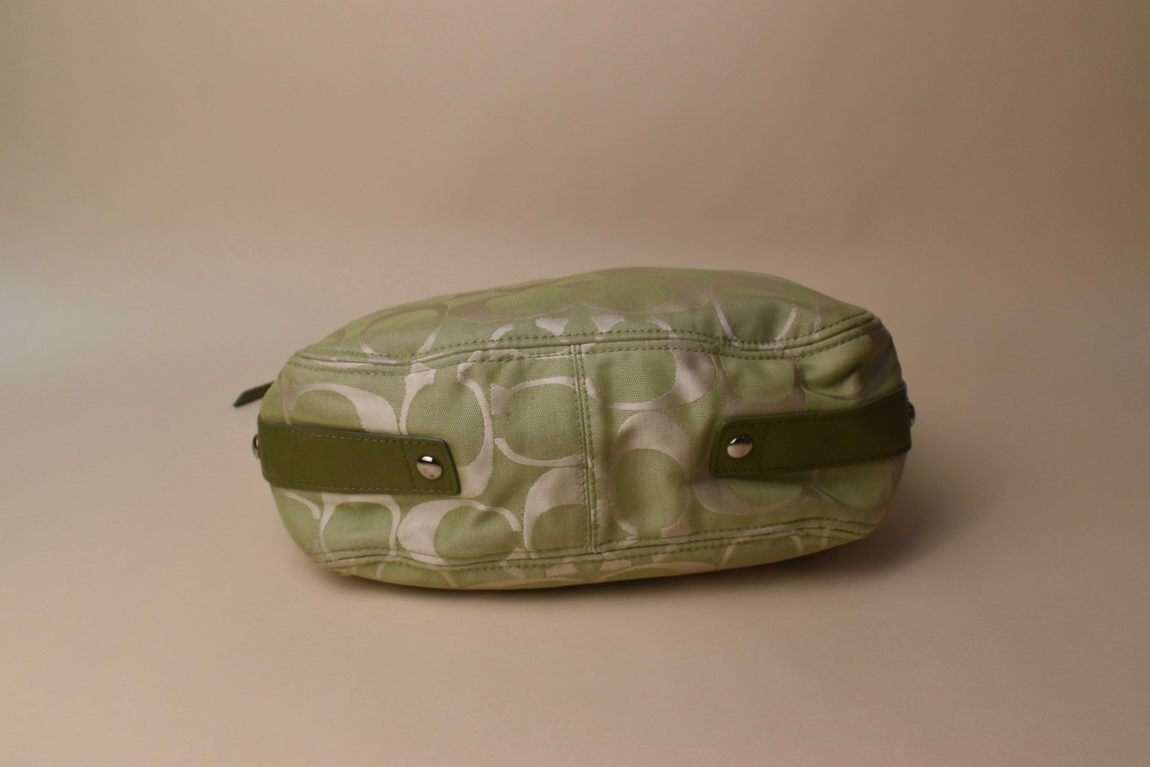 Coach Large Zoe Signature Hobo Bag – Pistachio Green