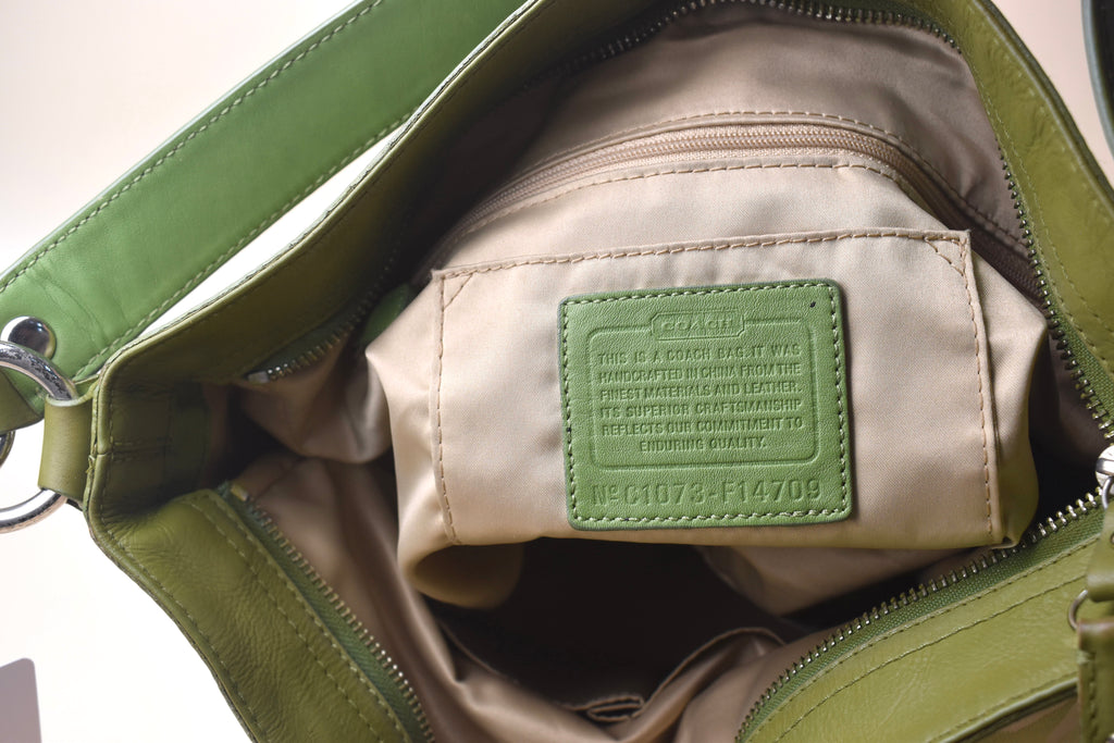 Coach Large Zoe Signature Hobo Bag – Pistachio Green
