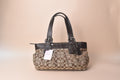 Coach Signature Soho Pleated Tote Bag – Khaki/Brown