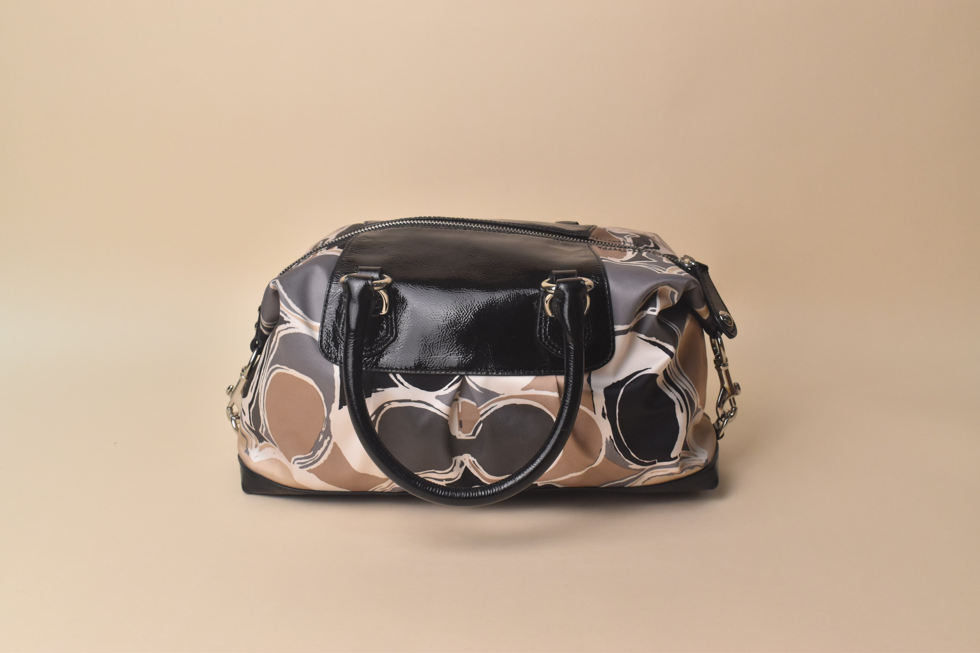Coach Groovy Op Art Satchel Bag – Black/Neutral