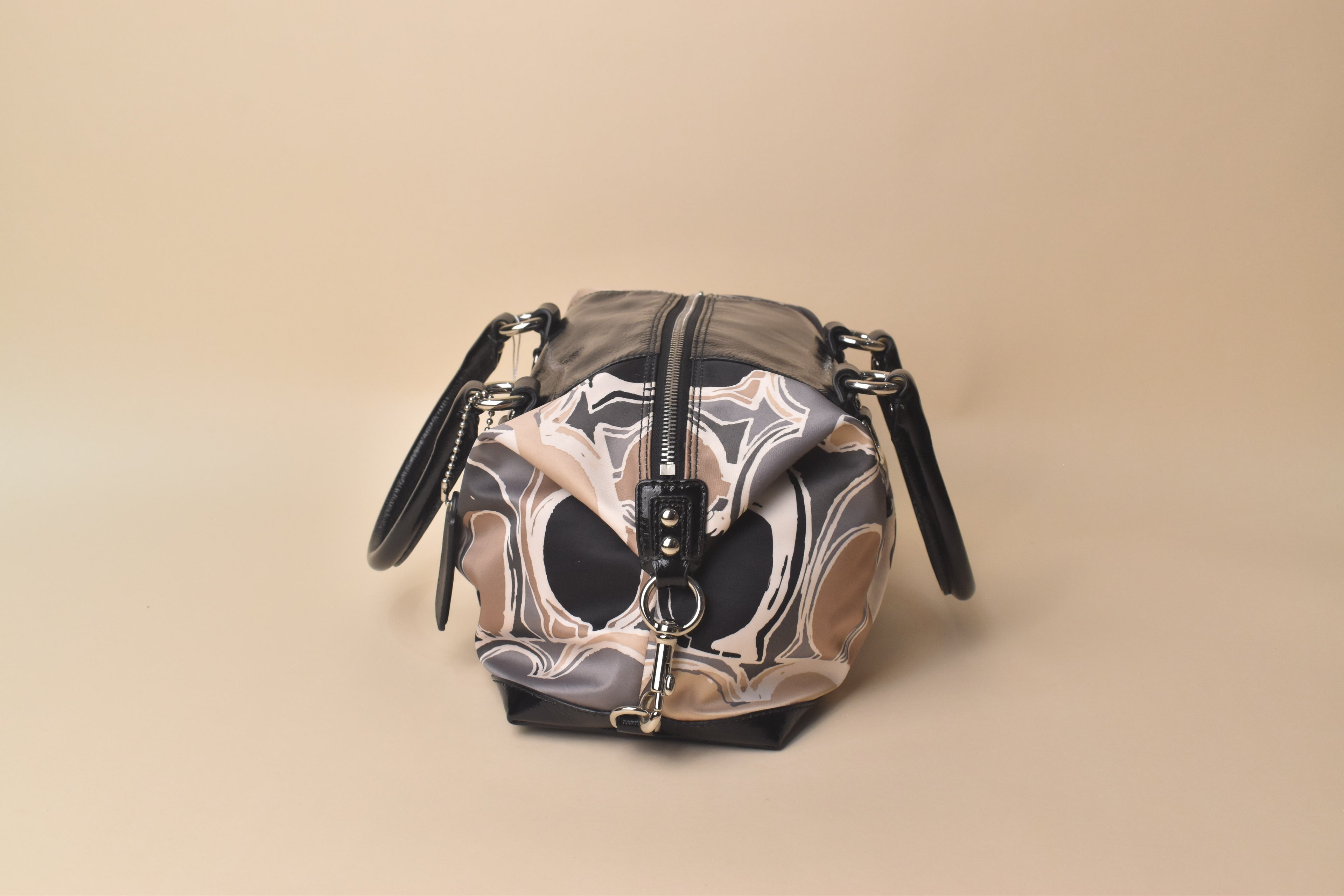 Coach Groovy Op Art Satchel Bag – Black/Neutral