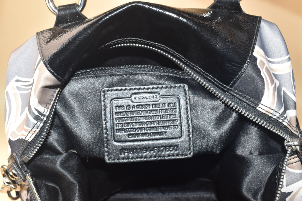 Coach Groovy Op Art Satchel Bag – Black/Neutral